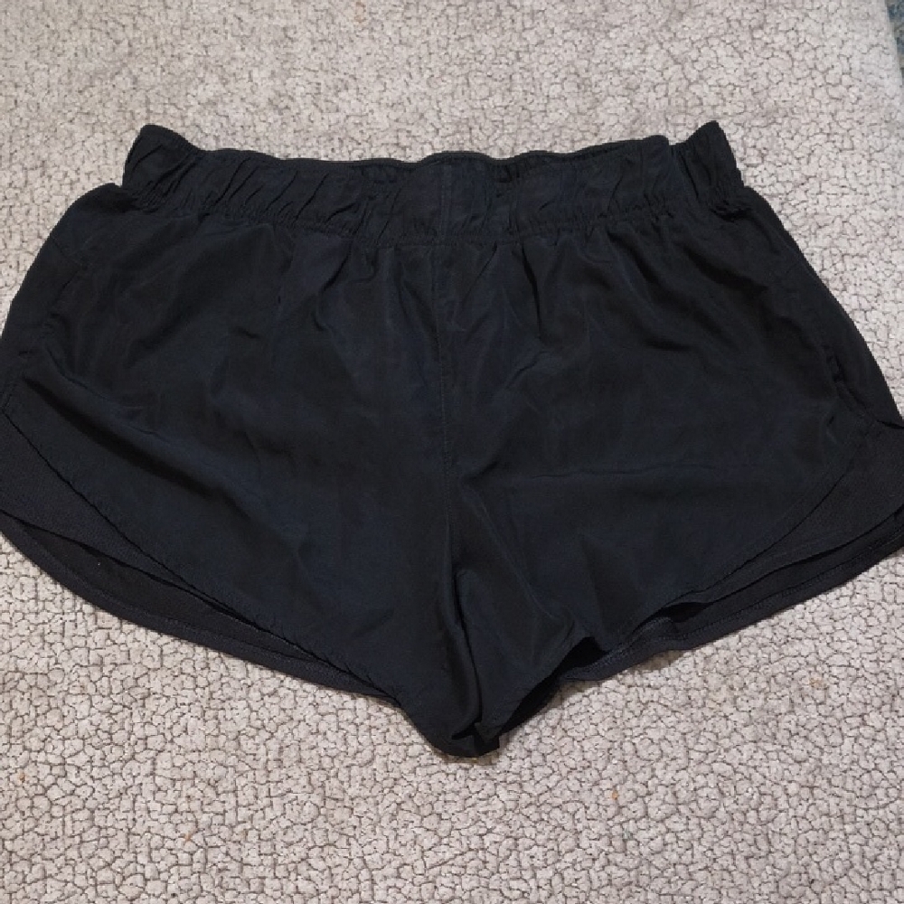 Athletic Works Black Athletic Shorts Lightweight Moisture-Wicking